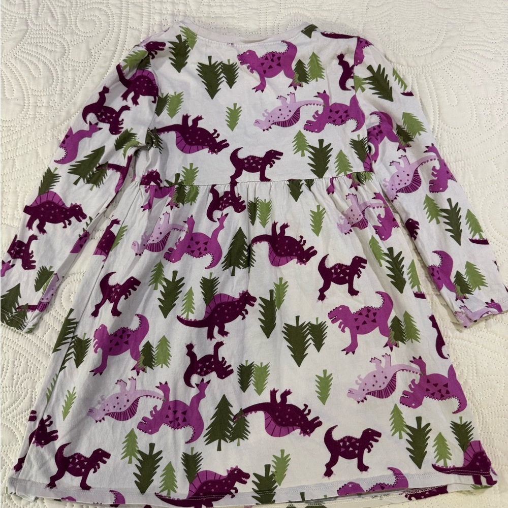 Purple Dinosaur Print Dress